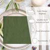 50 Pieces 2-ply Green Napkin Disposable Cocktail Napkins Beverage Napkins Dessert Napkins Paper Napkins for Wedding Birthday Party Paper Dinner Napkins view 4