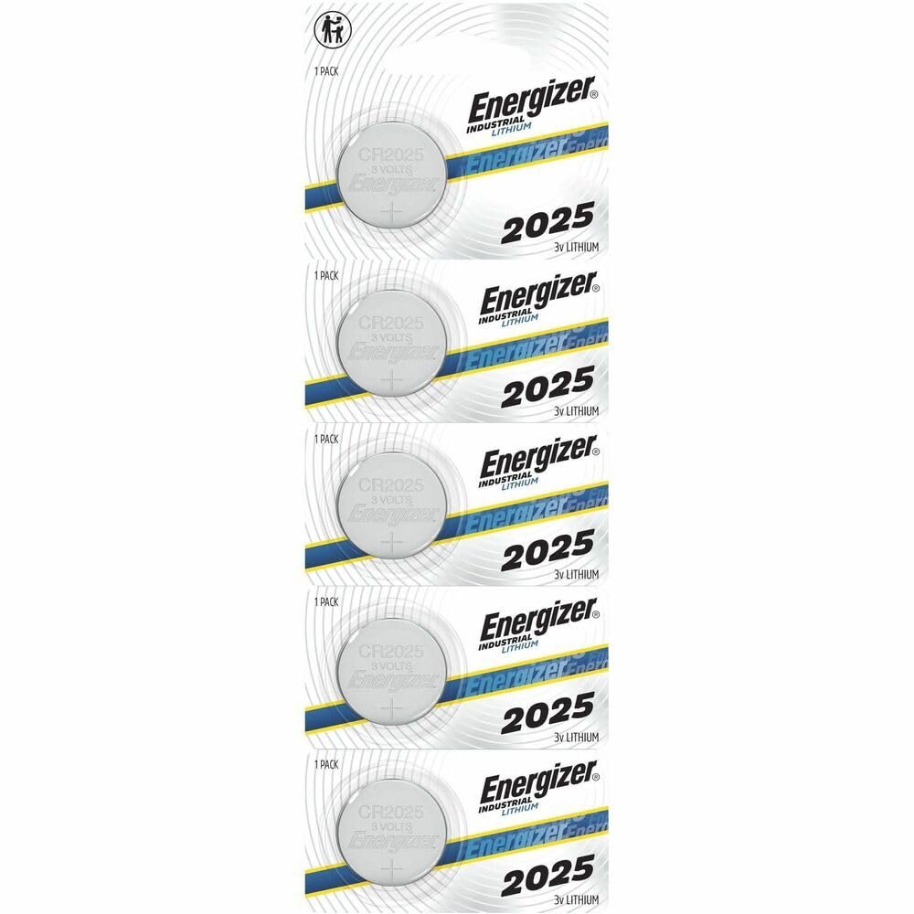 Energizer Industrial Lithium Batteries, 2025, Pack of 5 Batteries, ECRN2025