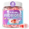 Probiotic Gummies 60 Billion CFU for Women Men & Kids, 11 Strains Probiotics + Organic Prebiotics Fiber for Immune, Digestive Health, Supports Constipation, Diarrhea, Gas & Bloating - Sugar Free, 60ct view 1