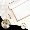 20 Sheet Gold Edge Flower Wrapping Paper, White Florist Bouquet DIY Craft Fresh Flower Bouquet Wrap Waterproof Floral Wrapping Gift Box Packaging Material Florist Supplies, 22.8*22.8 Inches view 2