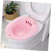 Sitz Bath for Hemorrhoids Sitz Bath for Toilet Seat Postpartum Care Soaking Basin Soak Pan Wash Basin Deeper Bowl Fits Universal Toilet Pink view 4