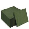 50 Pieces 3-ply Green Napkin Disposable Cocktail Napkins Beverage Napkins Dessert Napkins Paper Napkins for Wedding Birthday Party Paper Dinner Napkins view 1