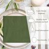 50 Pieces 3-ply Green Napkin Disposable Cocktail Napkins Beverage Napkins Dessert Napkins Paper Napkins for Wedding Birthday Party Paper Dinner Napkins view 4