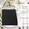 50 Pieces 3-ply Black Napkin Cocktail Napkins Beverage Napkins Dessert Napkins Disposable Paper Napkins for Wedding Birthday Party Paper Dinner Napkins view 4