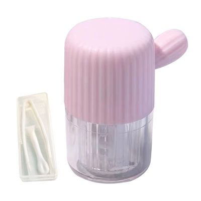 Mini Contact Lens Washer Energy Saving Hand Pull Cleaning Efficient Manually Contact Lens Washer Cleaner Home Use Pink