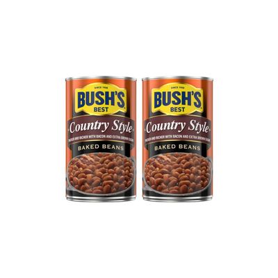 BUSH'S BEST Canned Country Style Baked Beans, 28Oz. (Pack of 2)