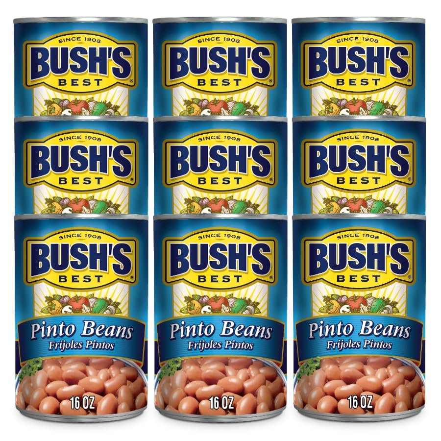 Bush's Best Pinto Beans, 16 Ounce (Pack of 9)