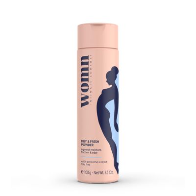 womn Intimate Comfort Dry & Fresh Powder Talc-Free Body Powder Against Moisture, Chafing & Odor, 3.5 Oz