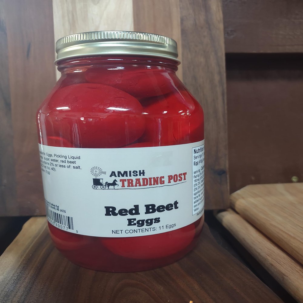 Amish Red Beet Pickled Eggs 11 eggs