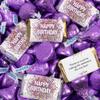 124 Pcs Birthday Candy Party Favors Miniatures Chocolate & Purple Kisses (1.52 lbs, Approx. 124 Pcs) view 1