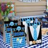 HAPPARTY BOSS Party Favor Gift Bags 24 PCS with 30 Stickers for Blue Black Boy Birthday Baby Shower Goodie Candy Treat Bags Party Decoration Supplies view 2