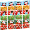 24 Packs Travel Size Tissue Pocket Slim Pack Facial 3 Ply Wallet Size Pocket Tissues for Travel Wedding Party Favors, 6 Styles(Snowman) view 1