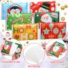 24 Packs Travel Size Tissue Pocket Slim Pack Facial 3 Ply Wallet Size Pocket Tissues for Travel Wedding Party Favors, 6 Styles(Snowman) view 3