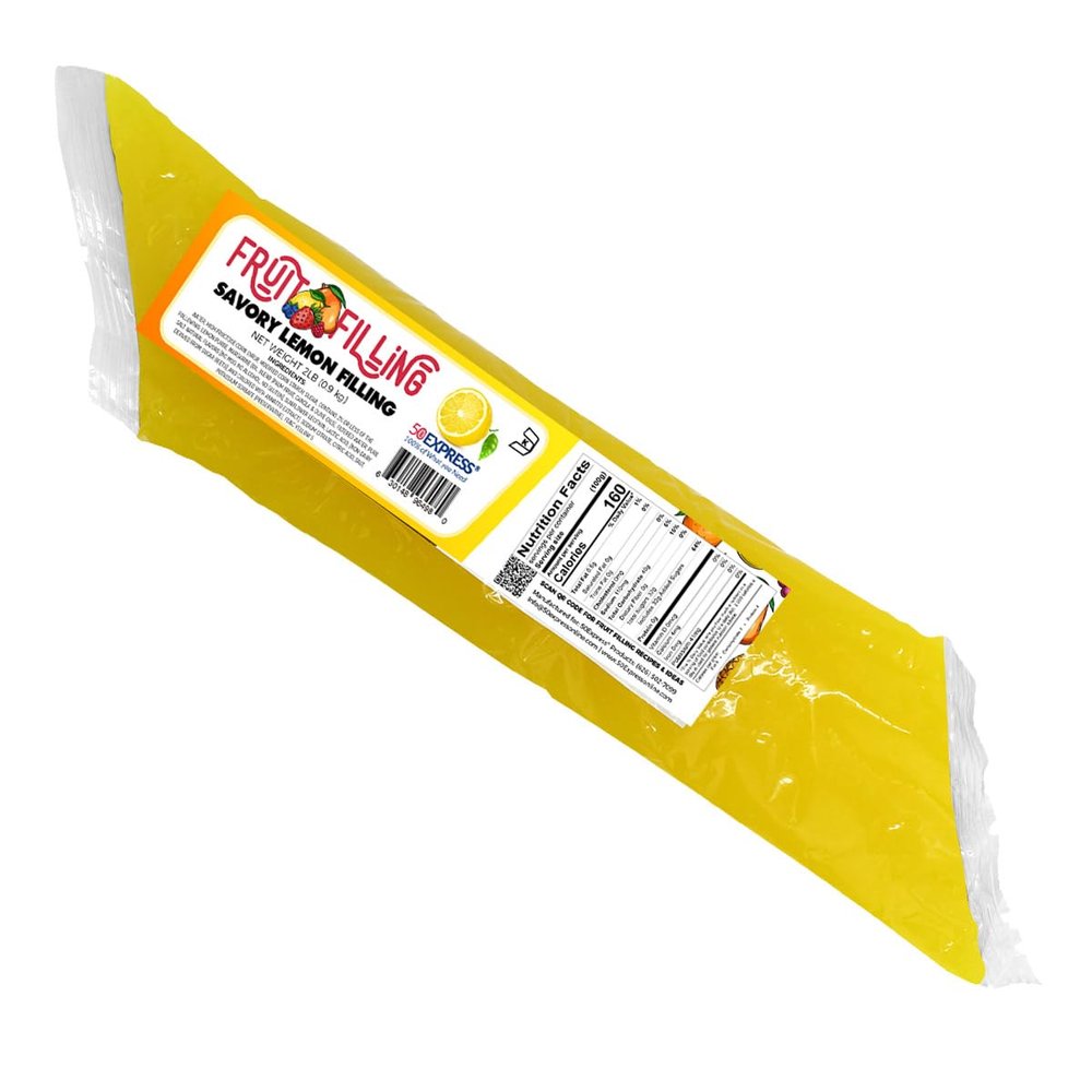 50Express Single Fruit Filling Sleeve (2lb Sleeve) (Savory Lemon)