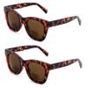V.W.E. 2 Pairs Women Bifocal Reading Sunglasses Reader Glasses Large Oversized Bold (2 Tortoise, 1.50, multiplier_x) view 2