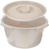 DOITOOL Commode Bucket with Lid Portable Replacement Pail for Adult Potty Chair Bedside Toilet Seat Accessory for Elderly Pregnant Women and Home Care 12.20X12.20X6.10 Inch view 1