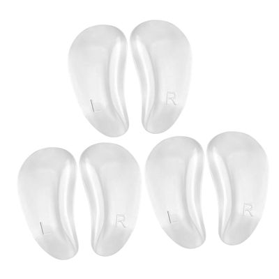 3pairs Gel Arch Support Cushions for Women Transparent Self-Adhesive Insoles for Sneakers Flats and High Heels Comfortable Foot Arch Support Pads to Prevent Blisters and Friction