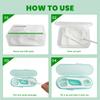 AOCEAN Dental Floss Picks - Travel Floss with Toothpicks - Professional Threader Flossers with 2 Boxes & 2 Cases - Ideal for Family Hotel and High-Toughness Travel (120 Pcs) view 4