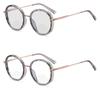 laureles 2023 Fashion Round Bifocal Readers Women Photochromic Bifocal Reading Glasses Men Transition Eyewear (Grey, 2.25, multiplier_x) view 1