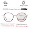 laureles 2023 Fashion Round Bifocal Readers Women Photochromic Bifocal Reading Glasses Men Transition Eyewear (Grey, 2.25, multiplier_x) view 3