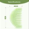 airogym 2 PCS Natural Jade Massage Comb, Guasha Scraping Scalp Comb, Multi-Functional Handheld Head Massage Tools, Meridians Massager for Head Caring, Relaxation, Physical Therapy, Acupoint Treatment view 2