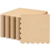 Fuutreo 200 Pcs Cocktail Napkin 2-ply Scalloped Edged Dessert Napkins Folded 5 x 5 Inches Disposable for Dinner Wedding Birthday Party Bridal Anniversary Reception Event(Kraft Color) view 1