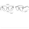 VENOAL Fashion Round Reading Glasses Women Men, Blue Light Blocking Computer Flat Glasses, Anti Eye Strain/Glare Readers (Color : Black-Gold, Size : +100) view 2