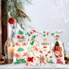 Christmas Treat Bags, 100 PCS Christmas Cellophane Treat Bags, Plastic Clear Xmas Candy Bag with 100 Pcs Twist Ties for Cookie Goodies Gift Present Wrap for Xmas Party Favor Supplies, 5.04x10.63 Inch view 3