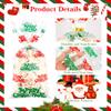 Christmas Treat Bags, 100 PCS Christmas Cellophane Treat Bags, Plastic Clear Xmas Candy Bag with 100 Pcs Twist Ties for Cookie Goodies Gift Present Wrap for Xmas Party Favor Supplies, 5.04x10.63 Inch view 4