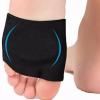 2 Pairs Anti Fatigue Compression Forefoot Pad, Soft Padded Brace Pain Relief Foot Cushions for Women Men, Ball of Foot Pain Relief Cushions for Sesamoiditis, Metatarsalgia, Morton's Neuroma(Black) view 3
