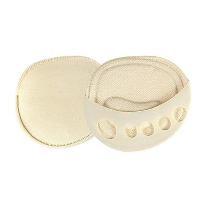 2 Pairs Anti Fatigue Compression Forefoot Pad, Soft Padded Brace Pain Relief Foot Cushions for Women Men, Ball of Foot Pain Relief Cushions for Sesamoiditis, Metatarsalgia, Morton's(Skin Color)