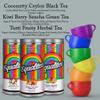 Equalitea Pride Tea, Variety Tea Gift Set, Three Gourmet Blends in Reusable Rainbow Tins, Gay Pride Gifts for LGBTQ Pride 2025, All Natural & Plastic Free (12 Sachets) view 2