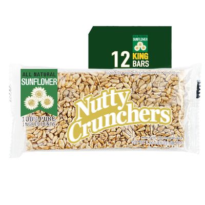 Nutty Crunchers All Natural Ingredients Large Bars (Sunflower, 12 King Bars/box)