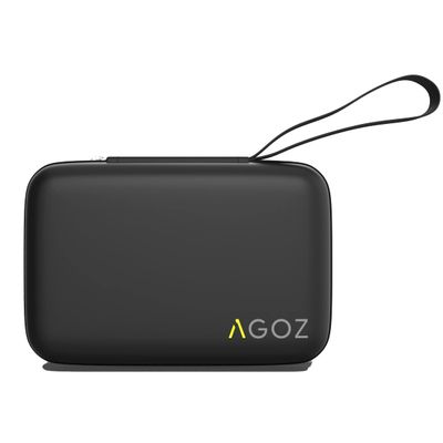 AGOZ Carrying Case Compatible with Contour Next Blood Glucose Monitor, Contour Next EZ Glucometer Travel Pouch Holster - Contour Next Glucose Meter Protective Cover Holder with Wrist Strap (Black)