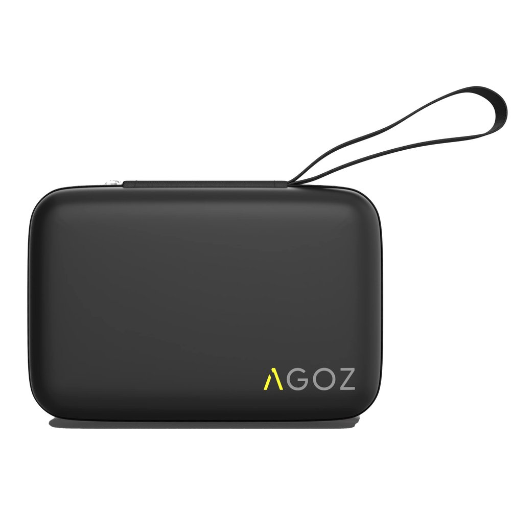 AGOZ Carrying Case Compatible with Contour Next Blood Glucose Monitor, Contour Next EZ Glucometer Travel Pouch Holster - Contour Next Glucose Meter Protective Cover Holder with Wrist Strap (Black)