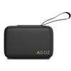 AGOZ Carrying Case Compatible with Contour Next Blood Glucose Monitor, Contour Next EZ Glucometer Travel Pouch Holster - Contour Next Glucose Meter Protective Cover Holder with Wrist Strap (Black) view 1