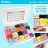 20 Compartment Large Pill Case with Airtight Seal - Silicone Gasket Waterproof Med Box with Medication Map (Clear, 1 Pack) view 3