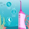 AquaSonic Kids' Water Flosser for Ages 6+ | Standard Nozzle, Orthodontic Nozzle & Waterproof Stickers | 4 Flossing Modes | Aquarium Adventures Theme (Pink) view 2