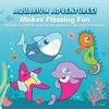 AquaSonic Kids' Water Flosser for Ages 6+ | Standard Nozzle, Orthodontic Nozzle & Waterproof Stickers | 4 Flossing Modes | Aquarium Adventures Theme (Pink) view 4