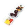 Disposable Plastic Cups, Ice Cream Bowls - Tumblers for Ice cream, Yogurt, Fruit, Cheesecake, Pudding - Bulk Party Supplies for Wedding (Clear, 3-Hole Mini Bowls (150 Bowls)) view 3