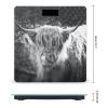 Black White Highland Cow Digital Scale for Body Weight Smart Weight Scale Bathroom Body Scale for Home Bedroom view 2