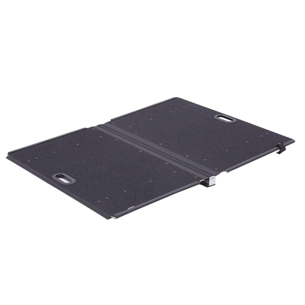 3' Silver Spring Aluminum Butterfly Folding Patio Door Ramp with Carrying Bag, 600 lb. Weight Capacity