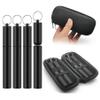 4-Pack Aluminum Metal Tube Container with Portable Case,4.6-inch Fits King Size,Airtight, Water Proof Tube Storage,Keychain,Lightweight,Great for Traveling view 1