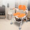 TemkIN Shower Bench Stool with Back, Water Resistant & Non-Slip Design Shower Seat for Bathroom, Living Room, Bedroom, Shower Safety Seating, for Elderly and Women Use view 2