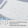 7 Level Adjustable Heights Shower Chair, Lightweight Shower Chair, with Free Grab Bar, Plastic Chair Bath Seat, Bathroom Chair, Shower Stool for Inside Shower ( Color : Light green A , Size : 50*47*41 view 2