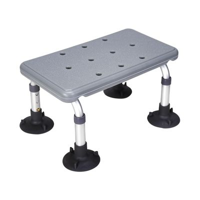 Shower Chair Low Stool, 3 Level Adjustable Bath Seat, Anti-slip Shower Safety Seating, for Adults Elderly Bath Seats, Have Perforated Drainage Holes, Bath Stools To Sit On ( Color : GRIS B , Size : 36
