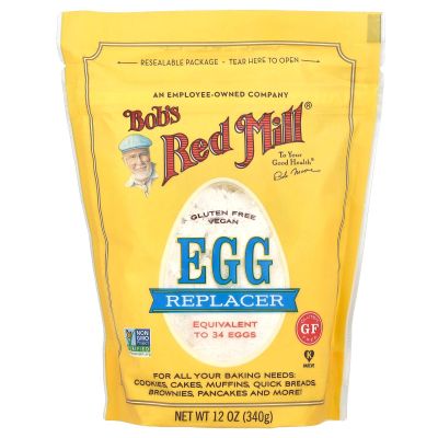 Bob's Red Mill Gluten Free Egg Replacer 12 ounce (2 Pack) Vegan Egg Substitute