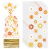 100 Count Daisy Candy Bags Boho Groovy Cellophane Bags Hippie Retro Plastic Gift Bags Daisy Flower Goodie Bag with Gold Twist Ties for Birthday Party Favors Baby Shower Food Packaging view 1