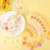 100 Count Daisy Candy Bags Boho Groovy Cellophane Bags Hippie Retro Plastic Gift Bags Daisy Flower Goodie Bag with Gold Twist Ties for Birthday Party Favors Baby Shower Food Packaging view 3