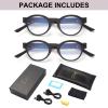 OKH 2 Pcs Reading Glasses with Lights Rechargeable LED Readers Fashion Glasses for Reading for Men Women Lighted Magnifier, Anti Blue Light, Unisex Bright Clear Vision Lighted Eye Glasses,1.5X view 4